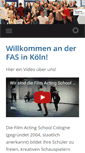 Mobile Screenshot of filmactingschool.de
