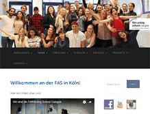 Tablet Screenshot of filmactingschool.de